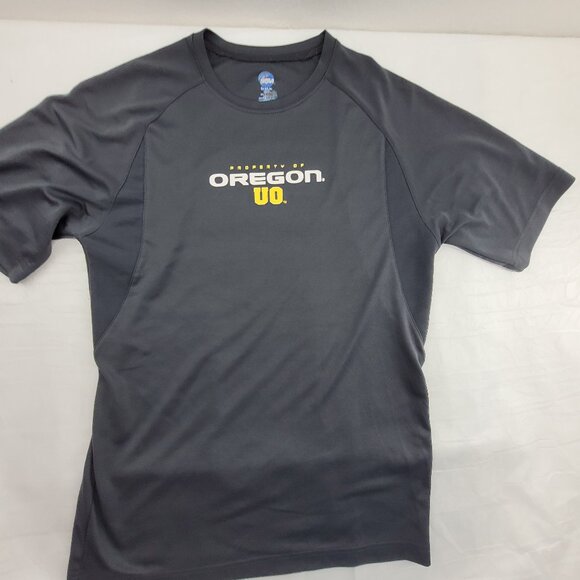 Property of Oregon UO Ducks University of Oregon NCAA Shirt Men's M Gray - Picture 1 of 7